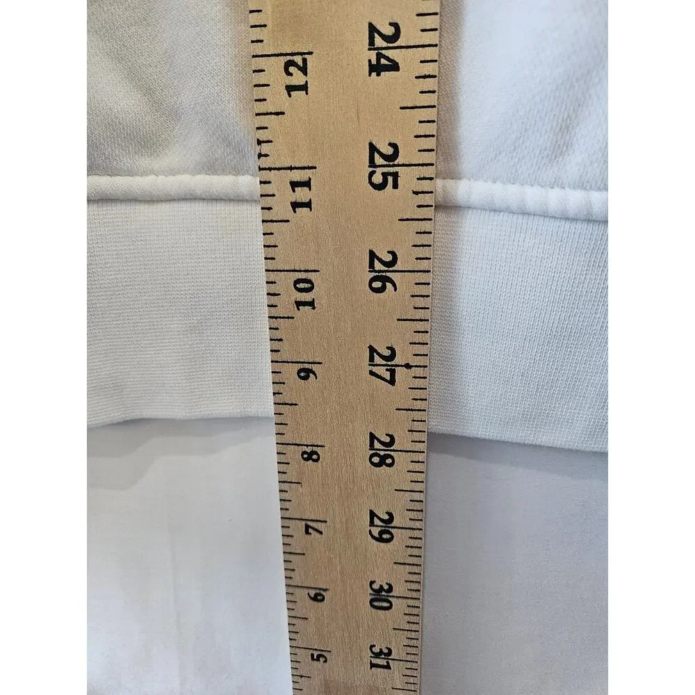 Levi's [Smudge] Hoodie White Minimal Sweatshirt Relaxed XL